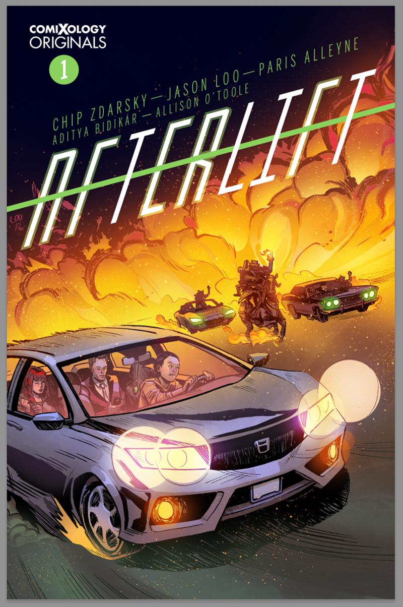The full cover for Afterlift #1.